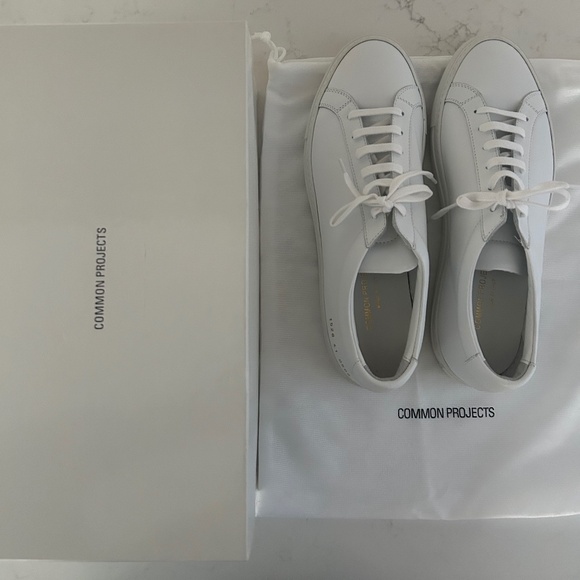 Common Projects White Original Achilles Low Sneakers IT 41 / US 8 - Picture 4 of 4